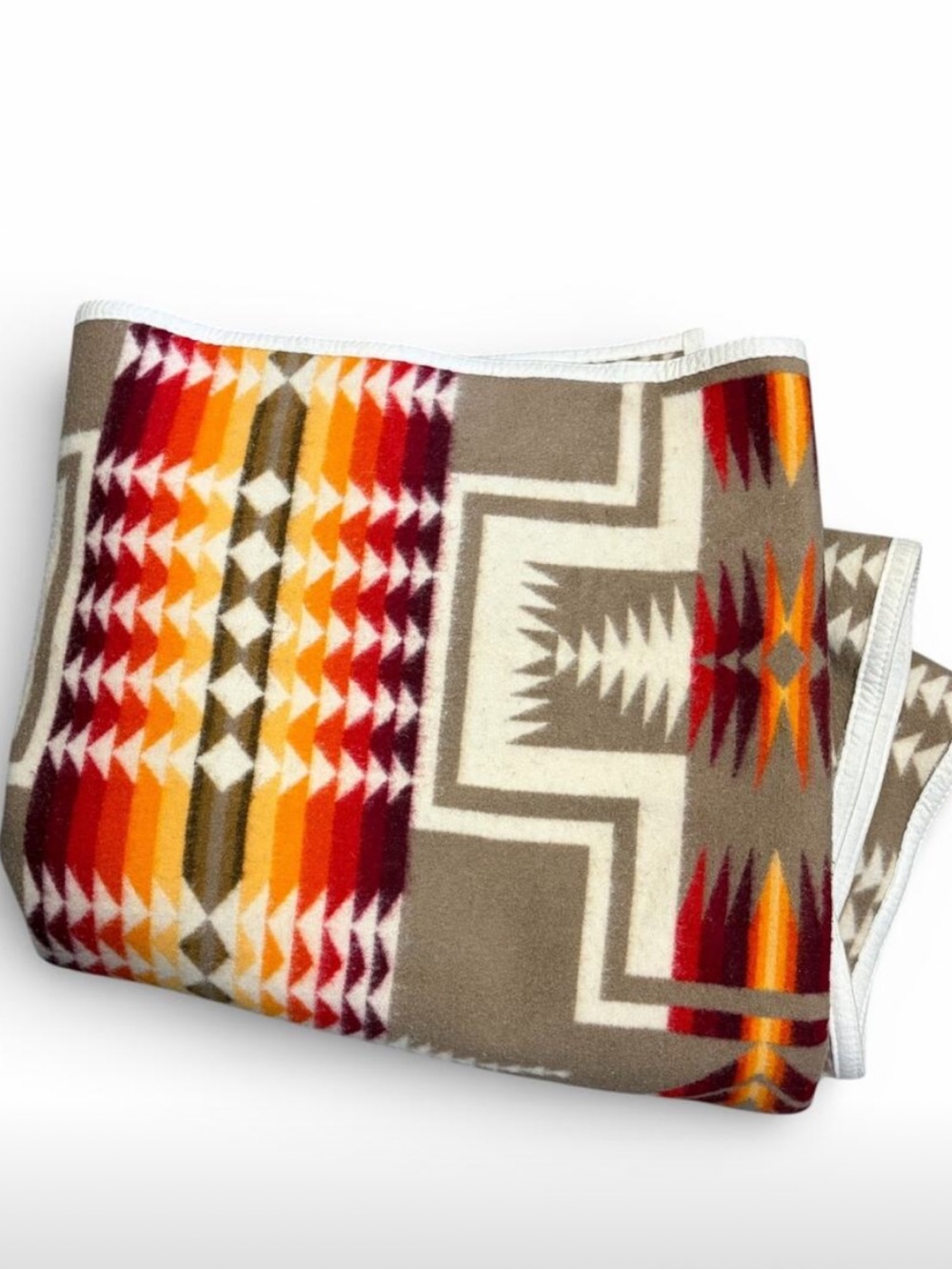 Pendleton Beaver State Wool Throw Blanket Cozy Southwestern Pattern 50” x 70” - Picture 14 of 16